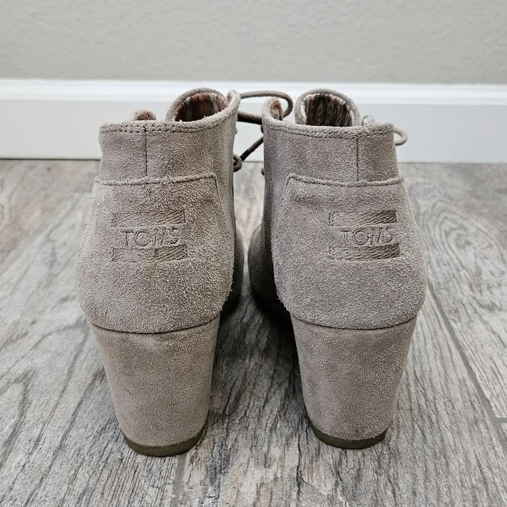 Toms Kala Suede Wedge Ankle Boots